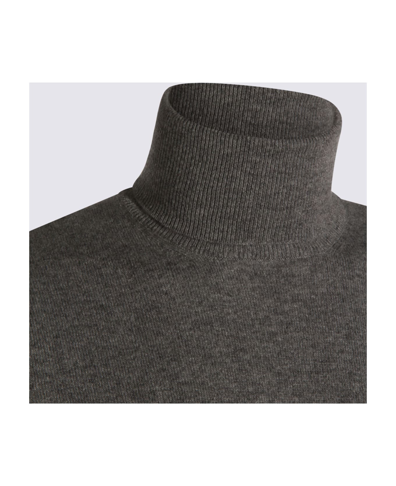 Grey Cashmere Knitwear - 3