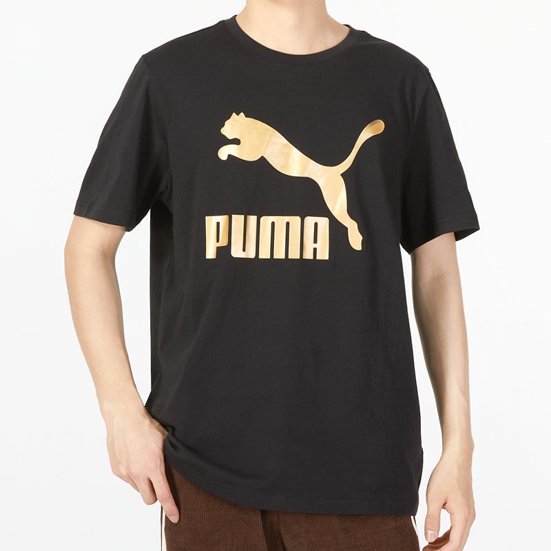 PUMA Classics Metallic Logo T-Shirt 'Black' 621559-01 - 3