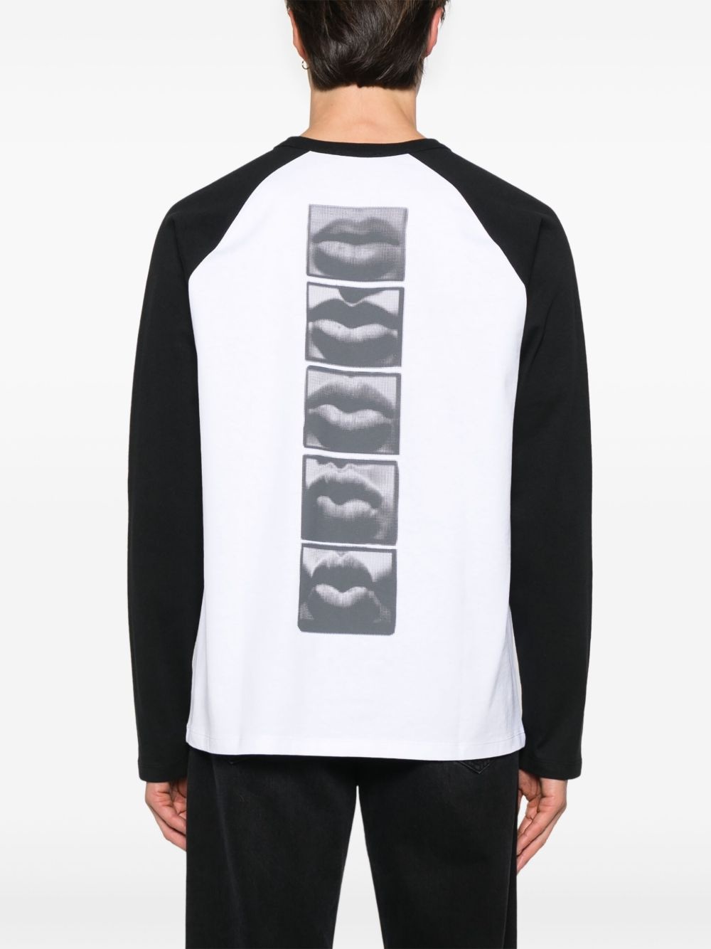 two-tone T-shirt - 3