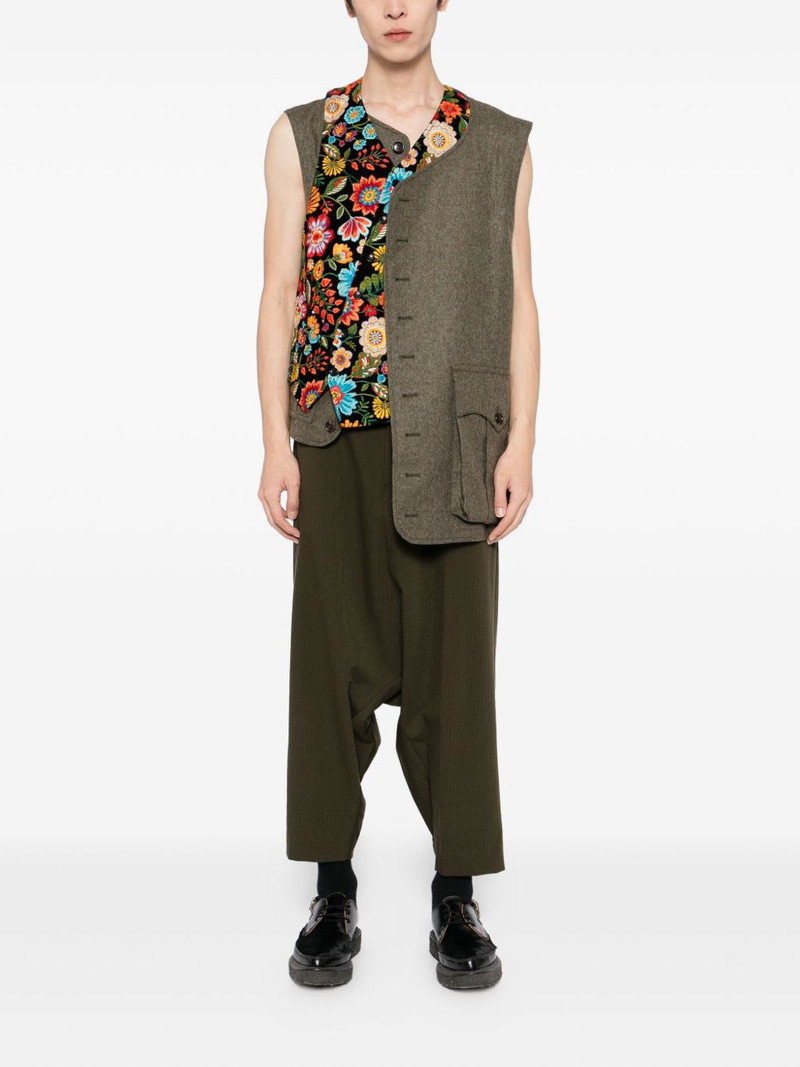 Comme des Garçons Homme Plus wool drop-crotch trousers outlook