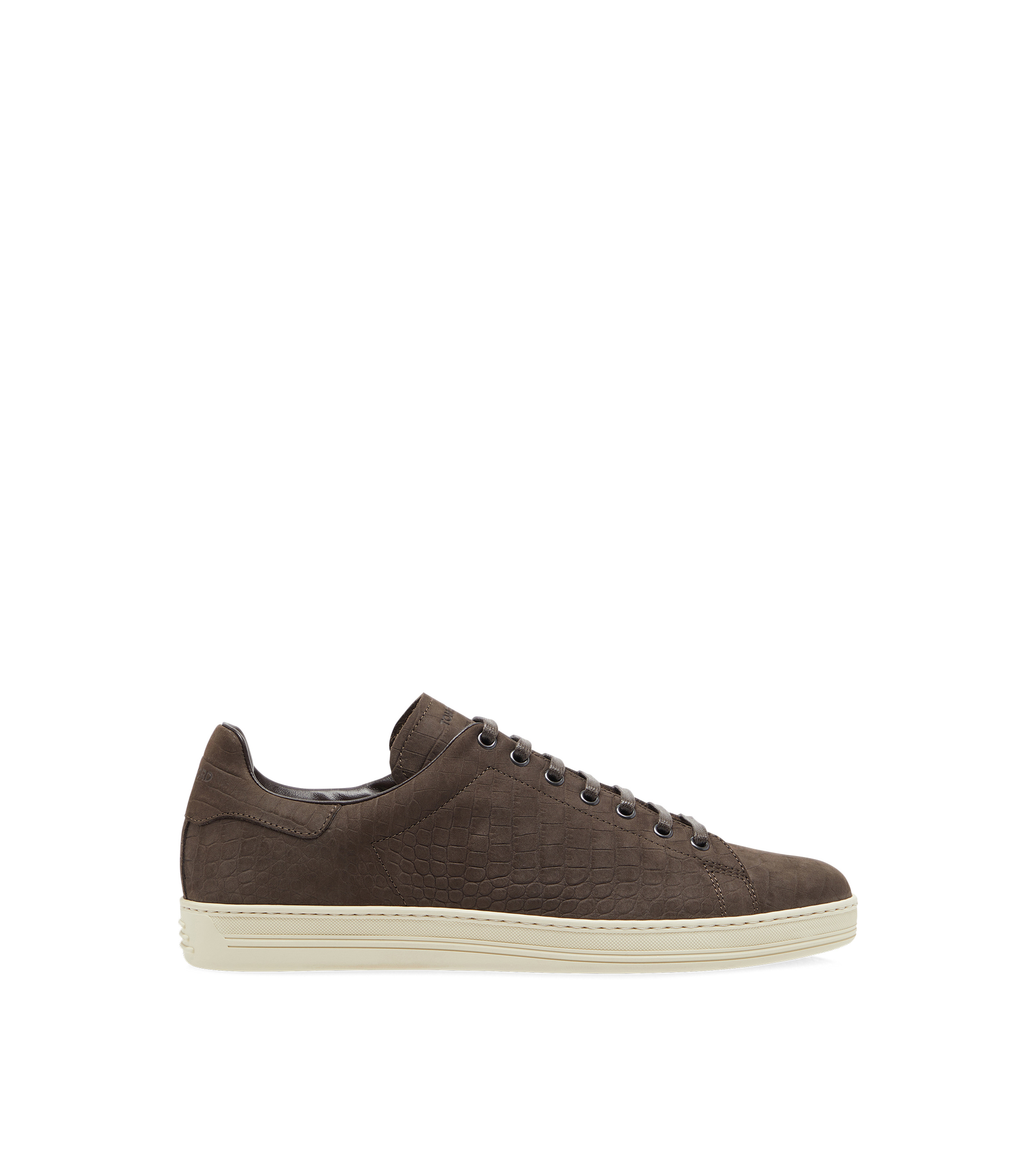 STAMPED CROC NUBUCK WARWICK SNEAKER - 1