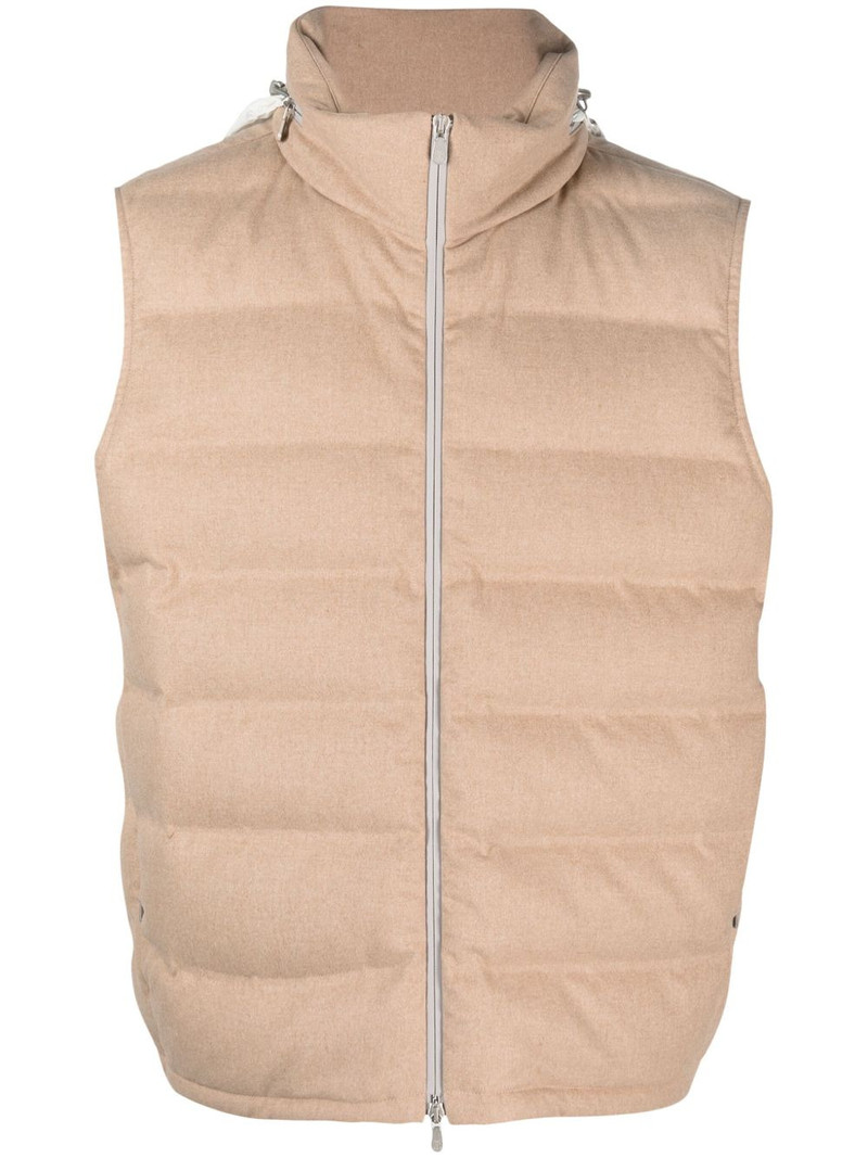 zip-up padded gilet 1