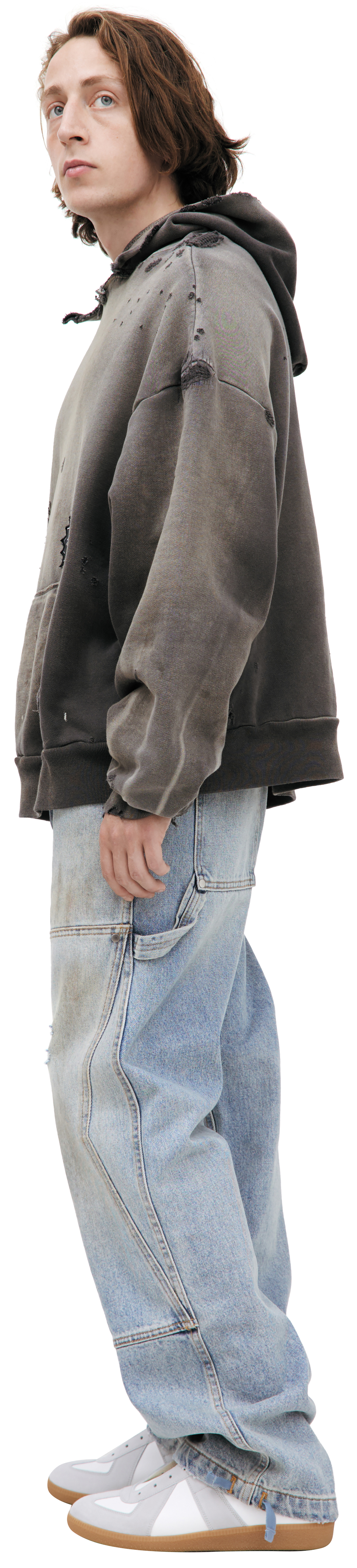 GREY LOGO HOODIE - 2
