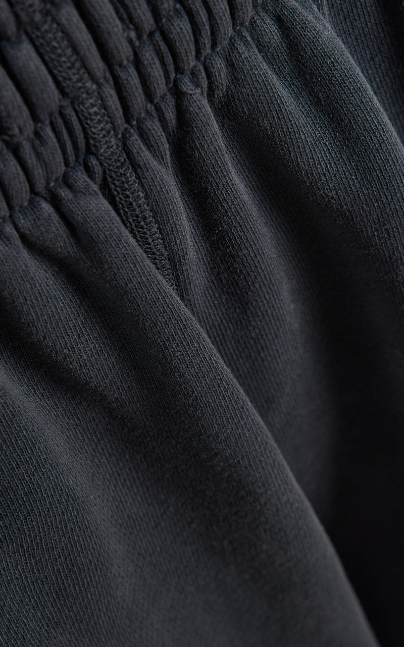 SLVRLAKE Washed-Cotton Straight-Leg Sweatpants black outlook