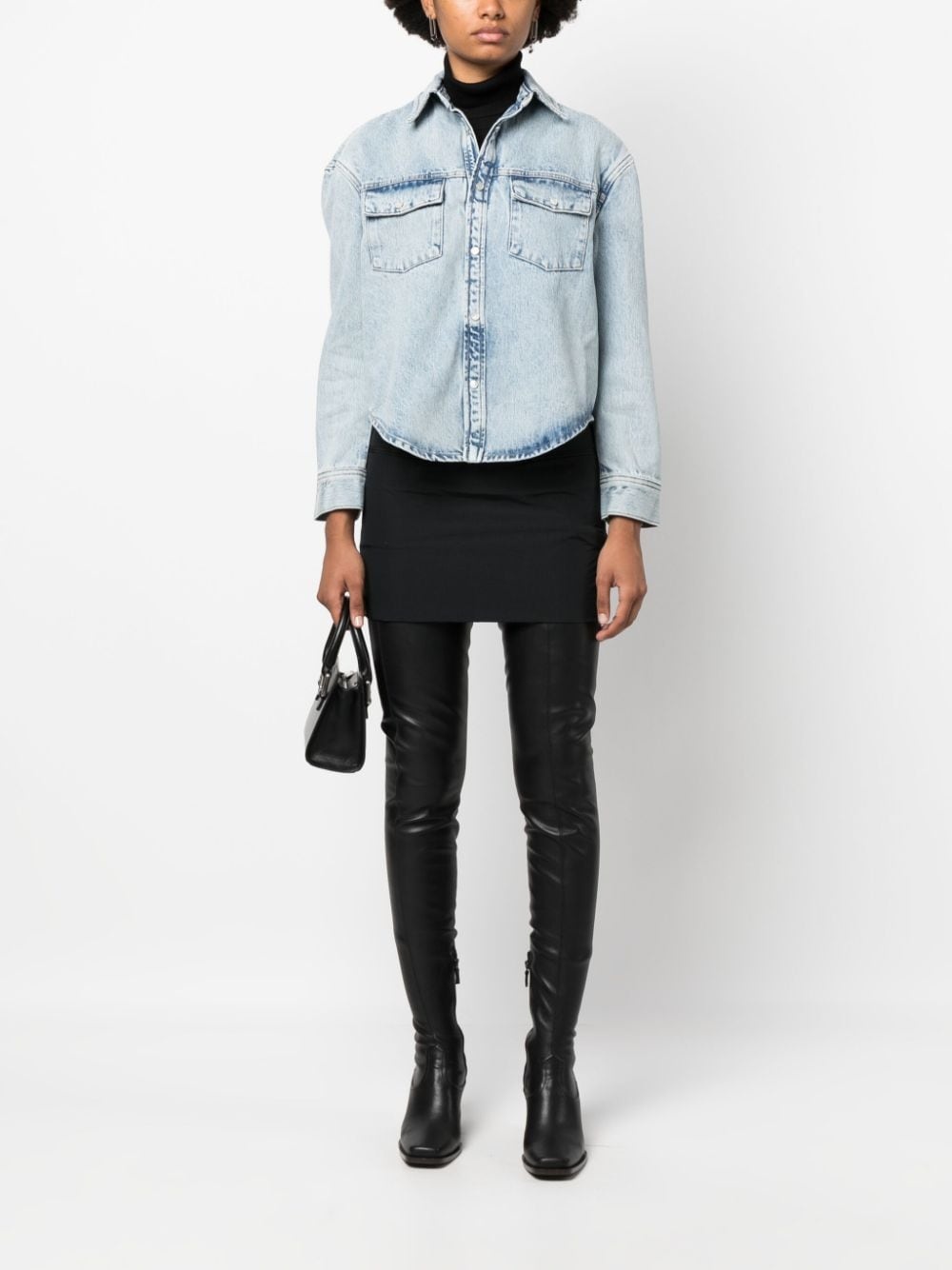 press-stud denim jacket - 2