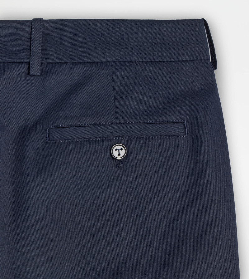 CHINO PANTS IN COTTON - BLUE 3
