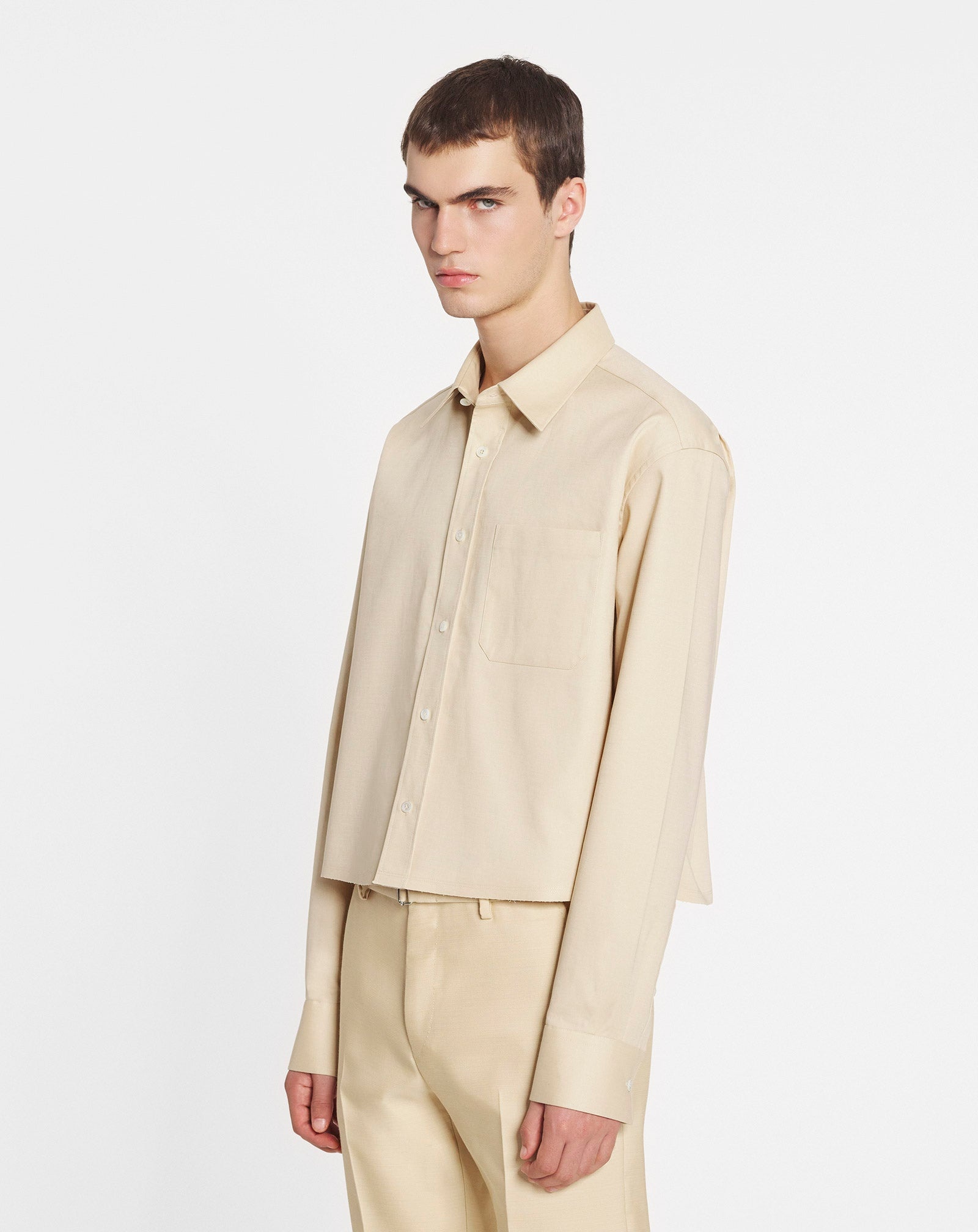 CROPPED LONG-SLEEVED SHIRT - 3
