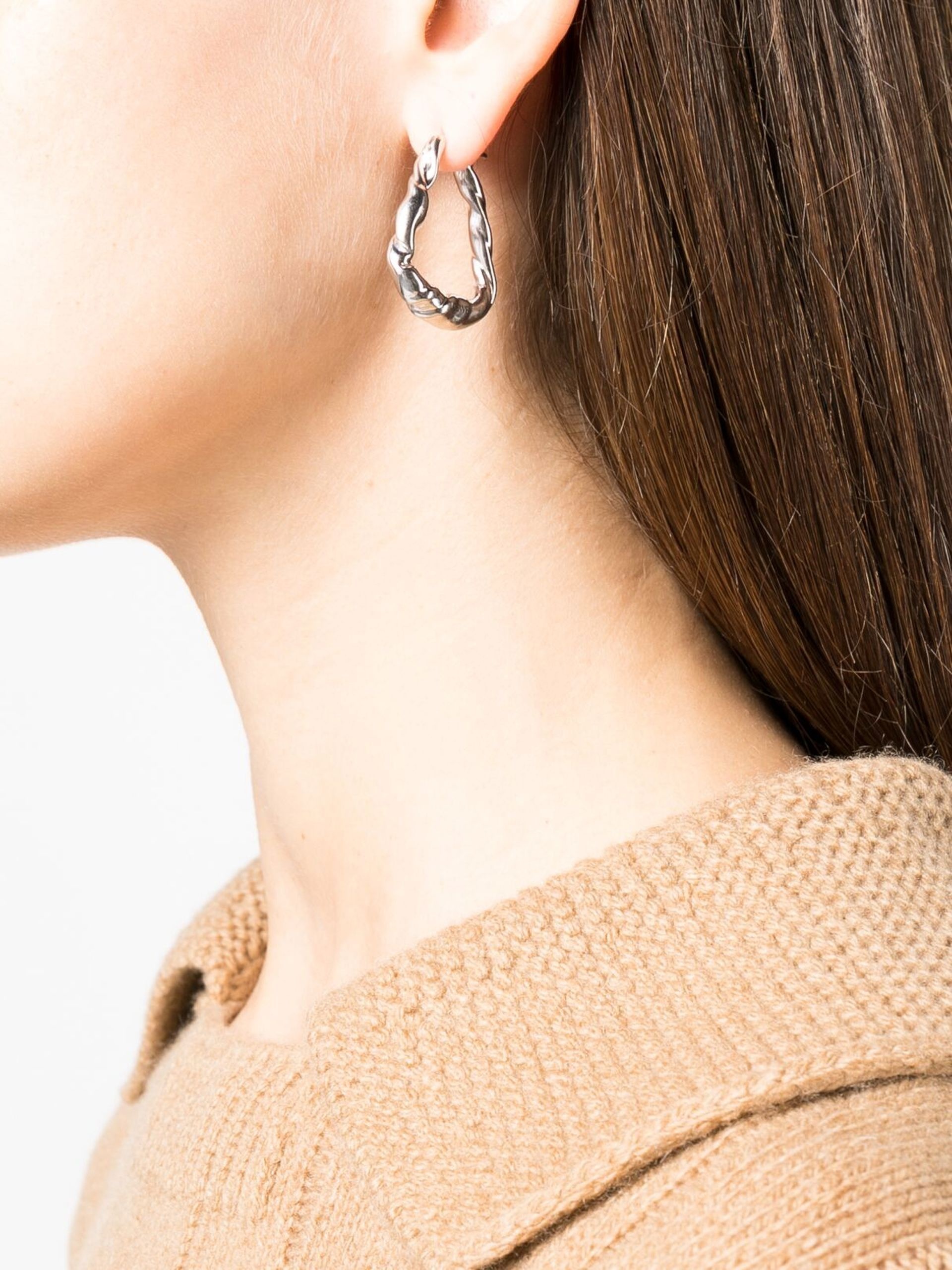 twist-detail hoop earrings - 3