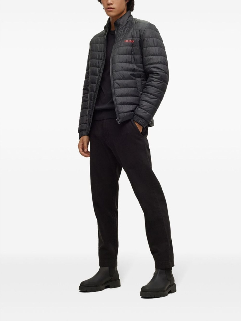 HUGO San Cassius logo-patch jumper outlook