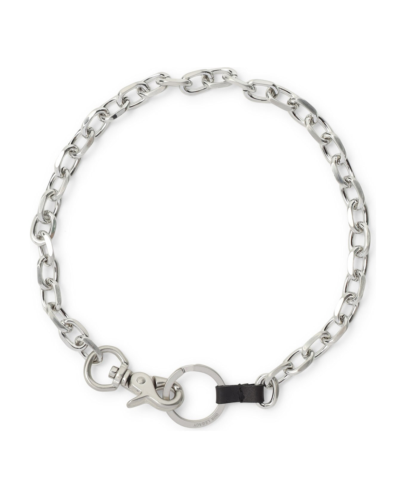 Ladon Matte Nickel Key Ring - 2