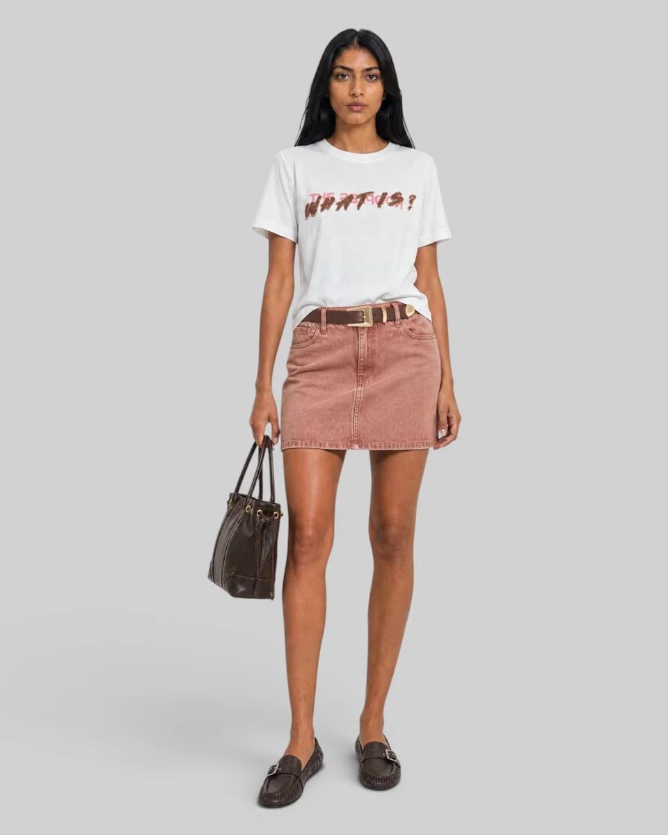 WHITE 'WHAT IS' T-SHIRT - 1