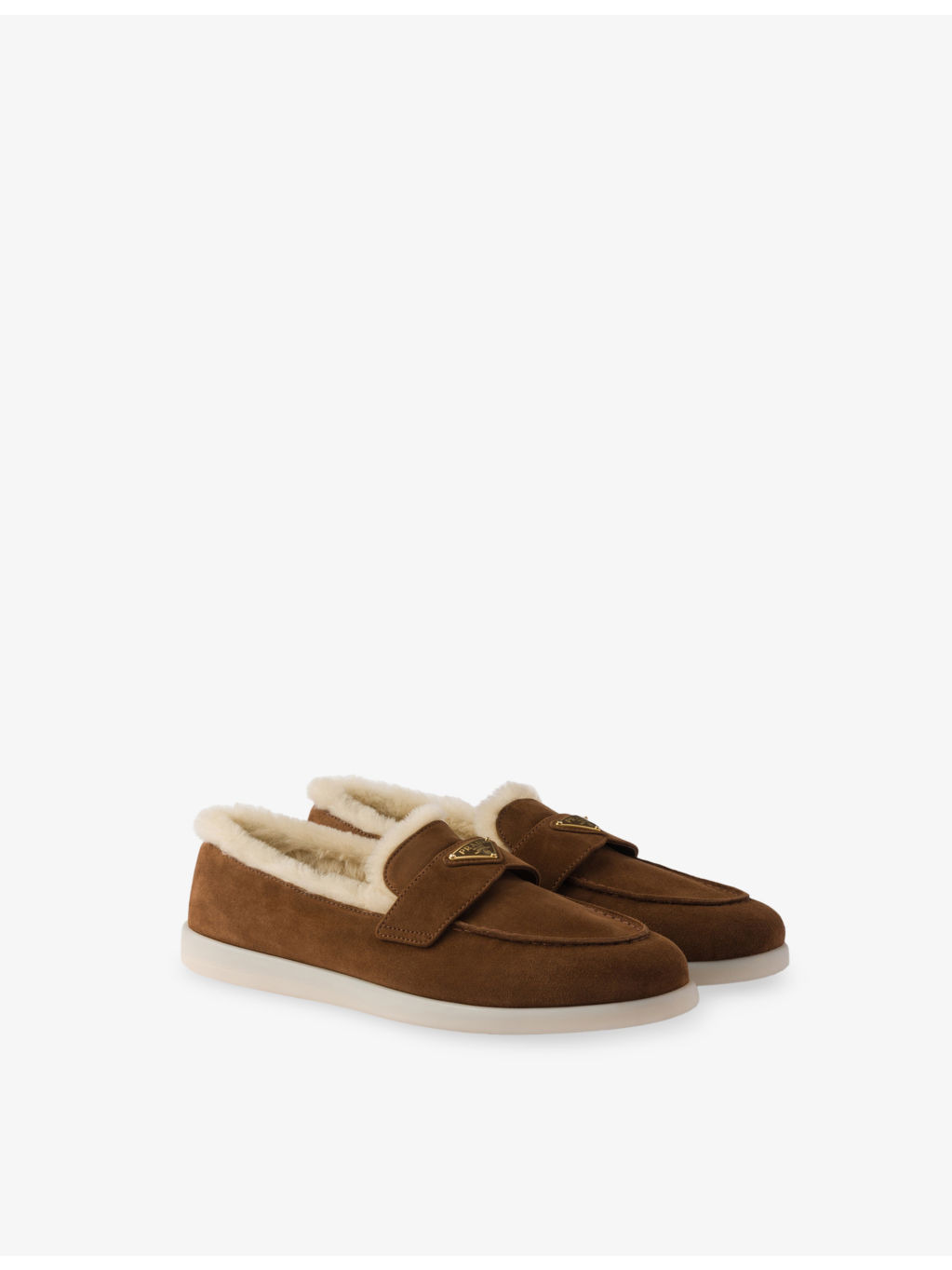 Shearling Suede Loafers - 3