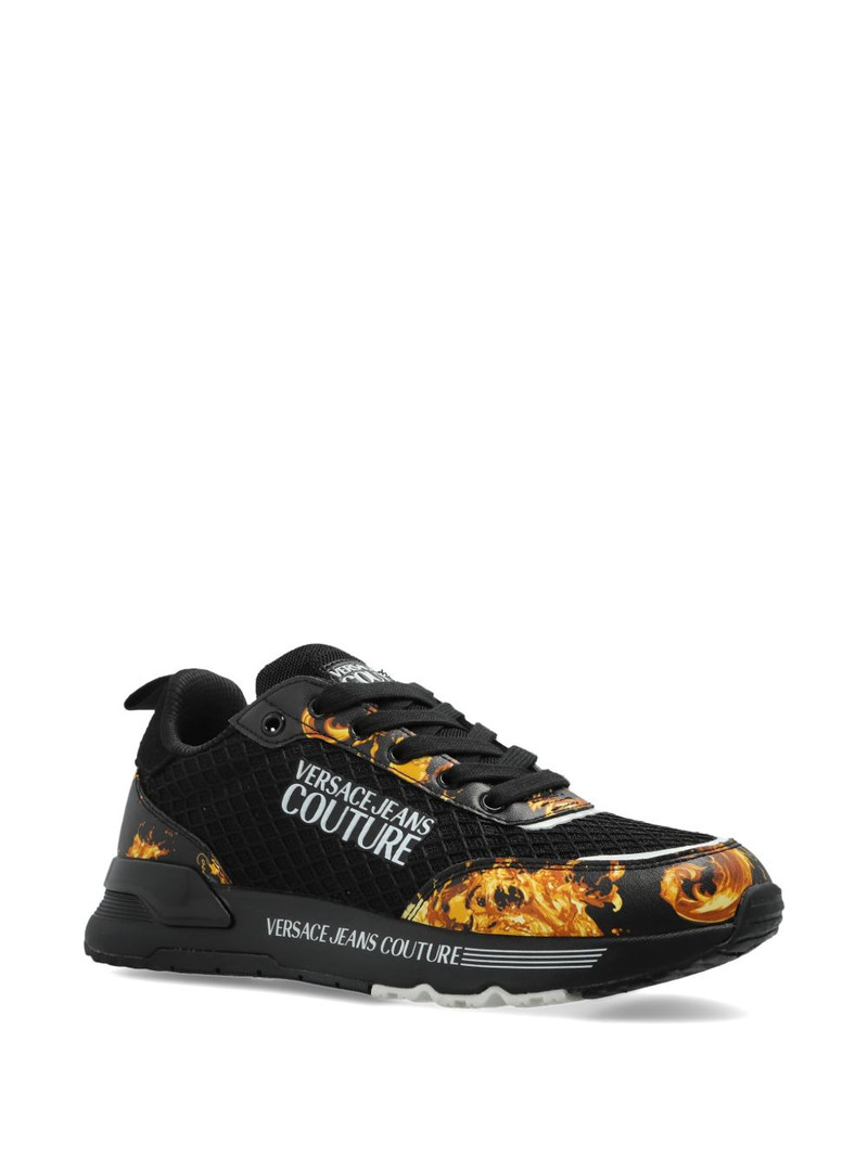 VERSACE JEANS COUTURE Barocco lace-up sneakers outlook