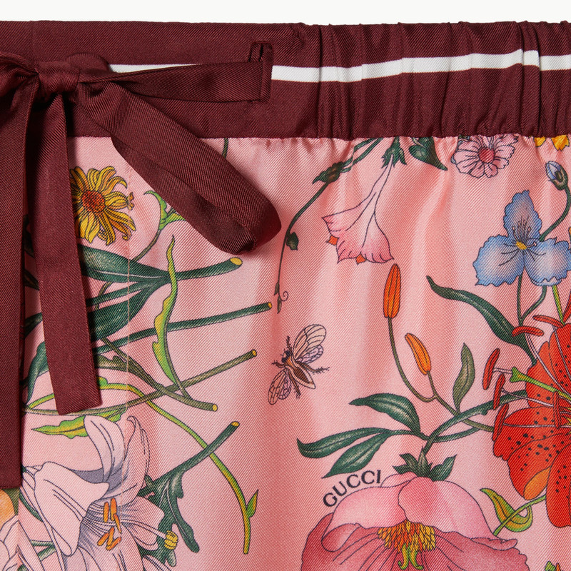 Printed silk pants 6