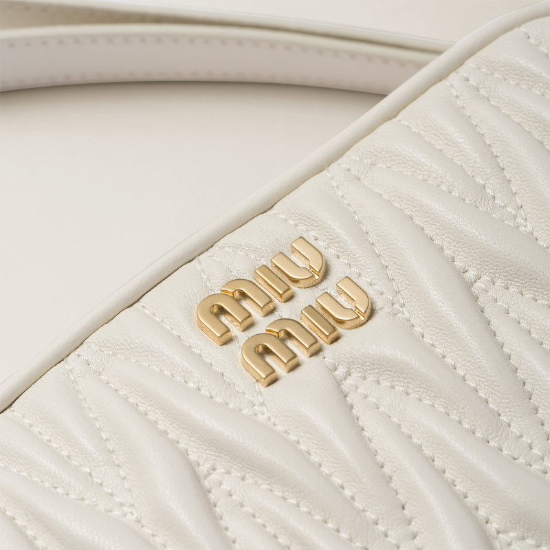 Matelassé nappa leather pouch 5