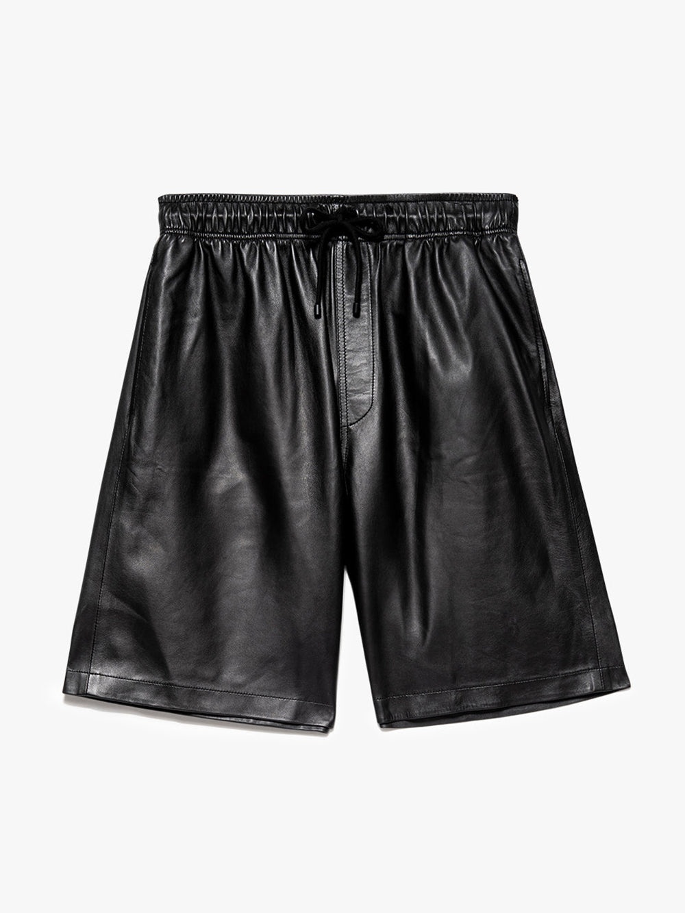 Leather Short in Noir - 1