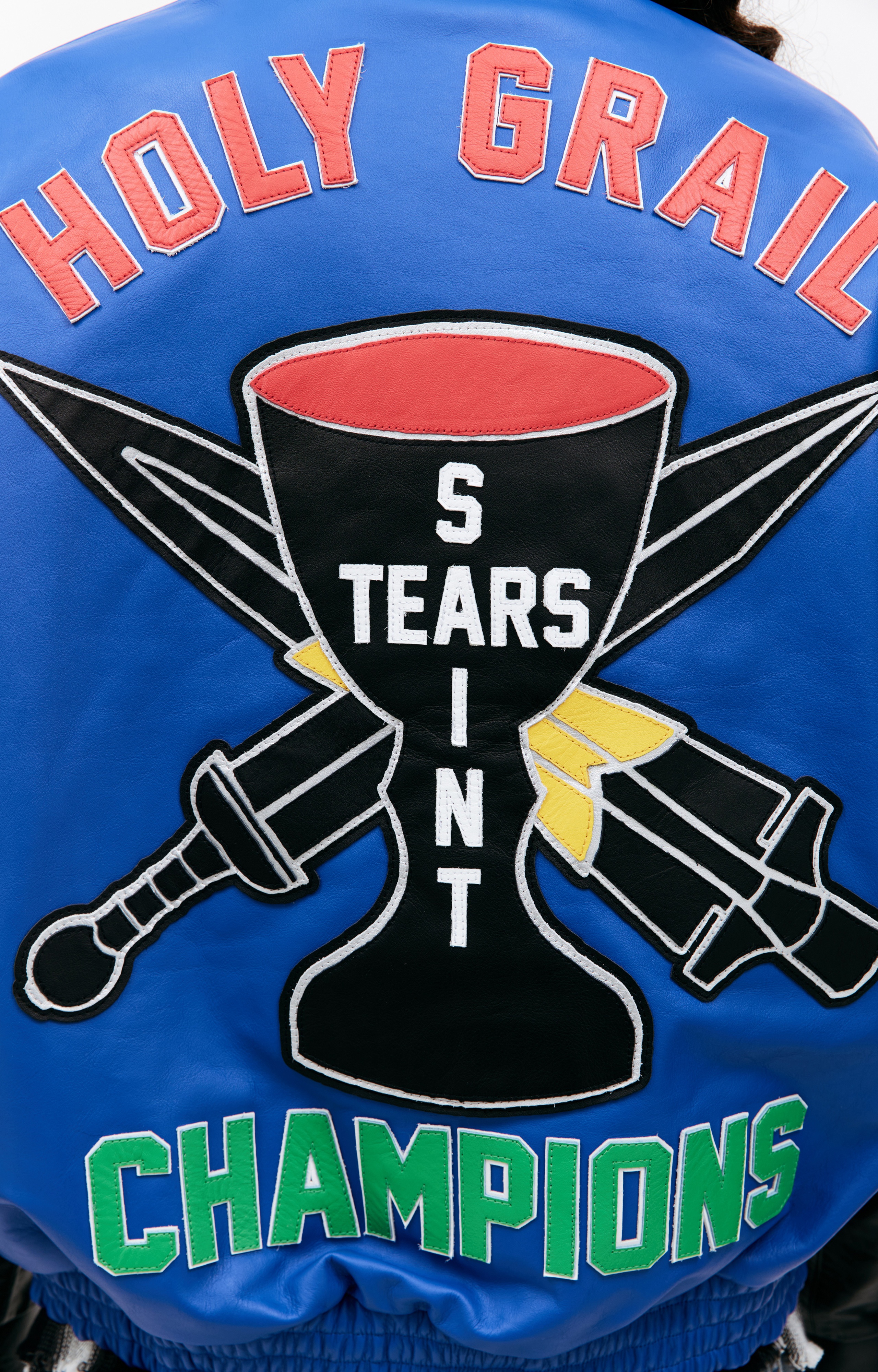 SAINT MICHAEL Х DENIM TEARS LEATHER JACKET - 5