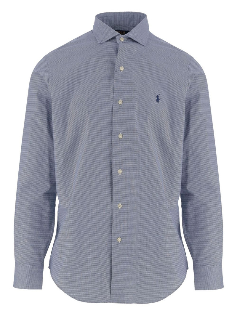 checked-pattern cotton shirt 1