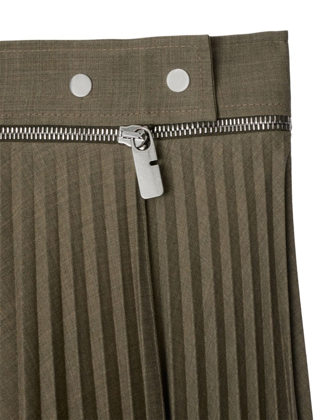fully-pleated wool-blend skirt - 3
