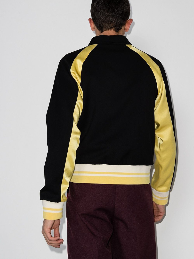 Isaacs panelled bomber jacket 3