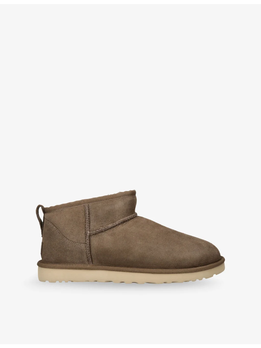 Ultra Mini logo-patch sheepskin boots - 1
