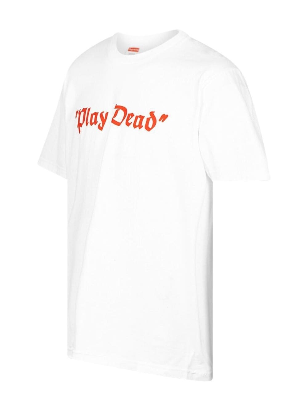 Supreme Play Dead slogan-print T-shirt | REVERSIBLE