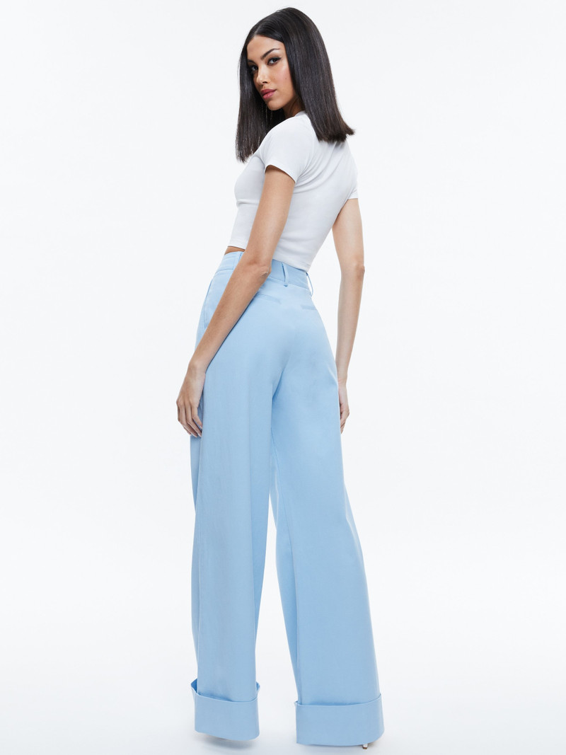 Alice + Olivia TOMASA HIGH RISE CUFF PANT outlook