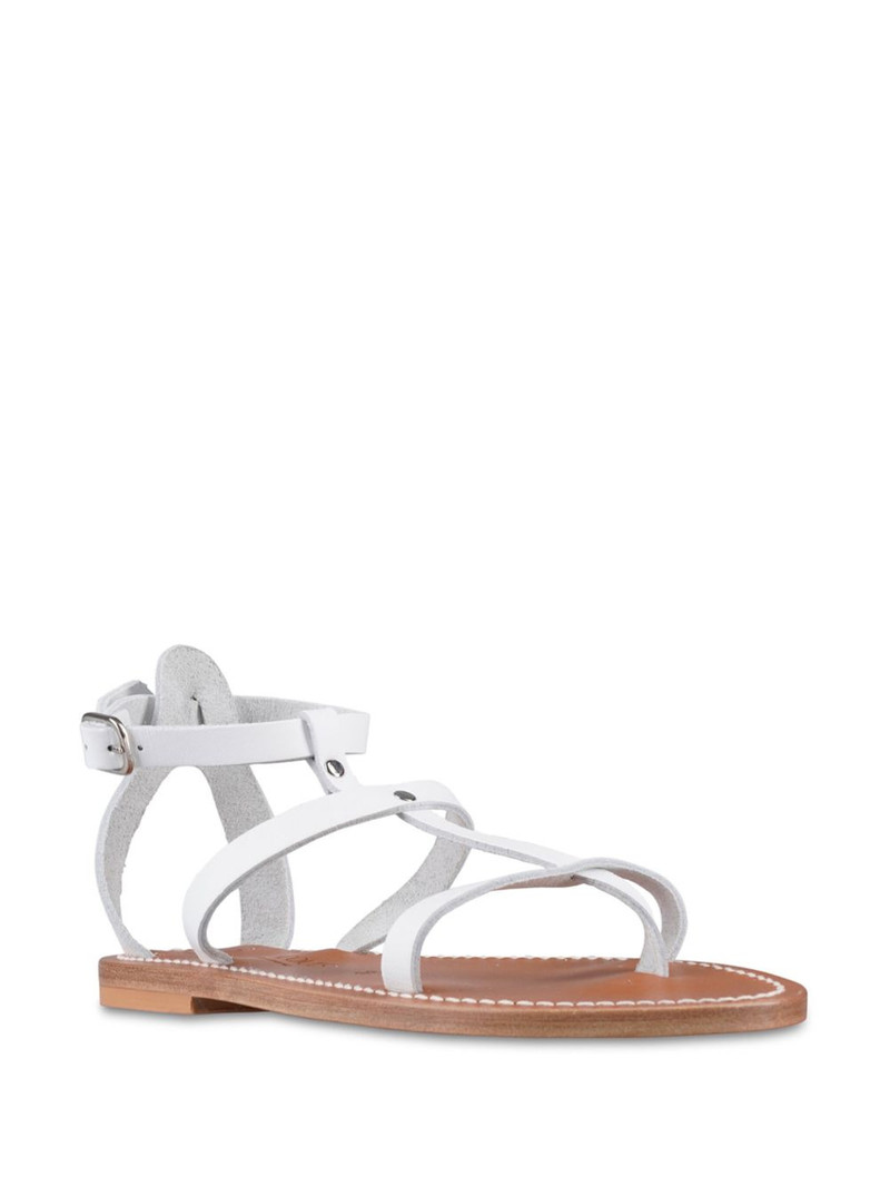 K.JACQUES ankle-buckle leather sandals outlook
