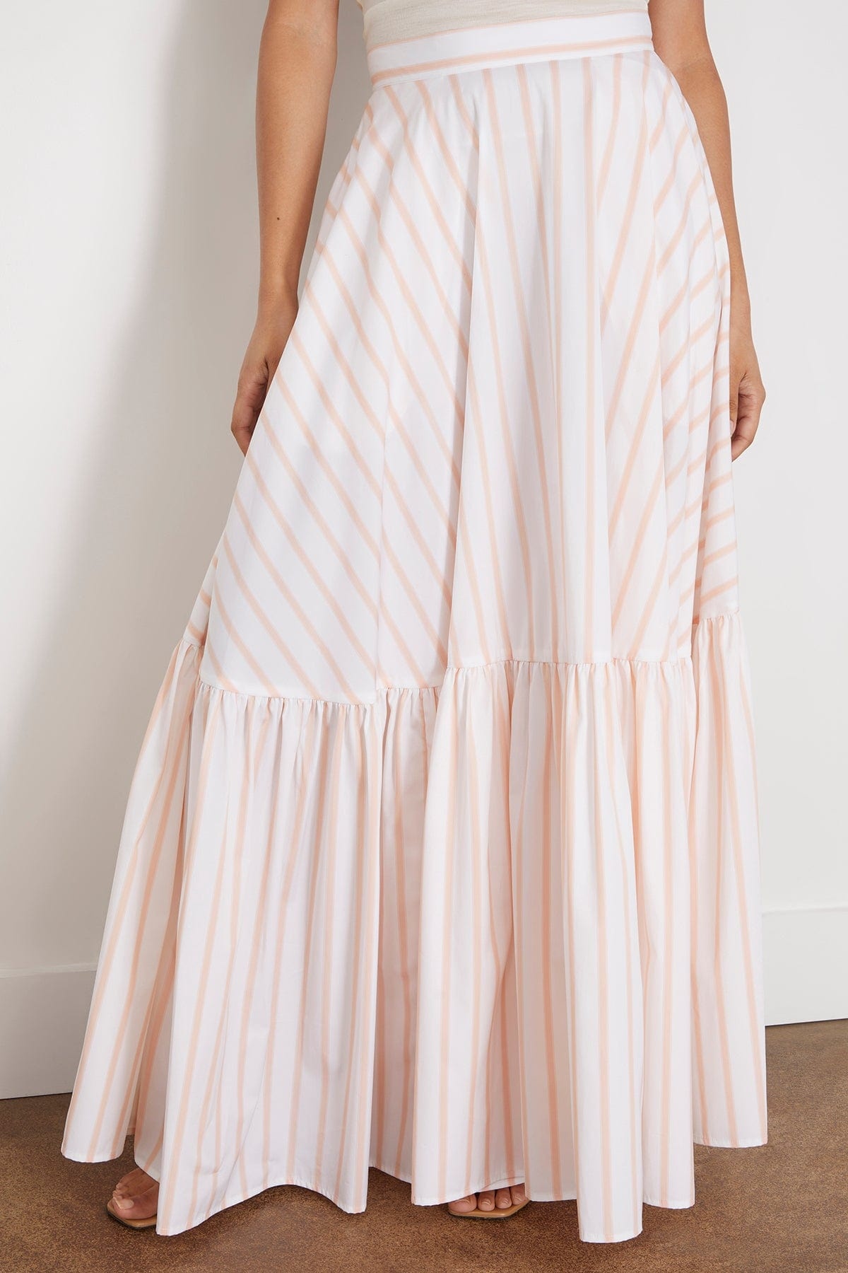 Long Skirt in Bellini Stripe - 3