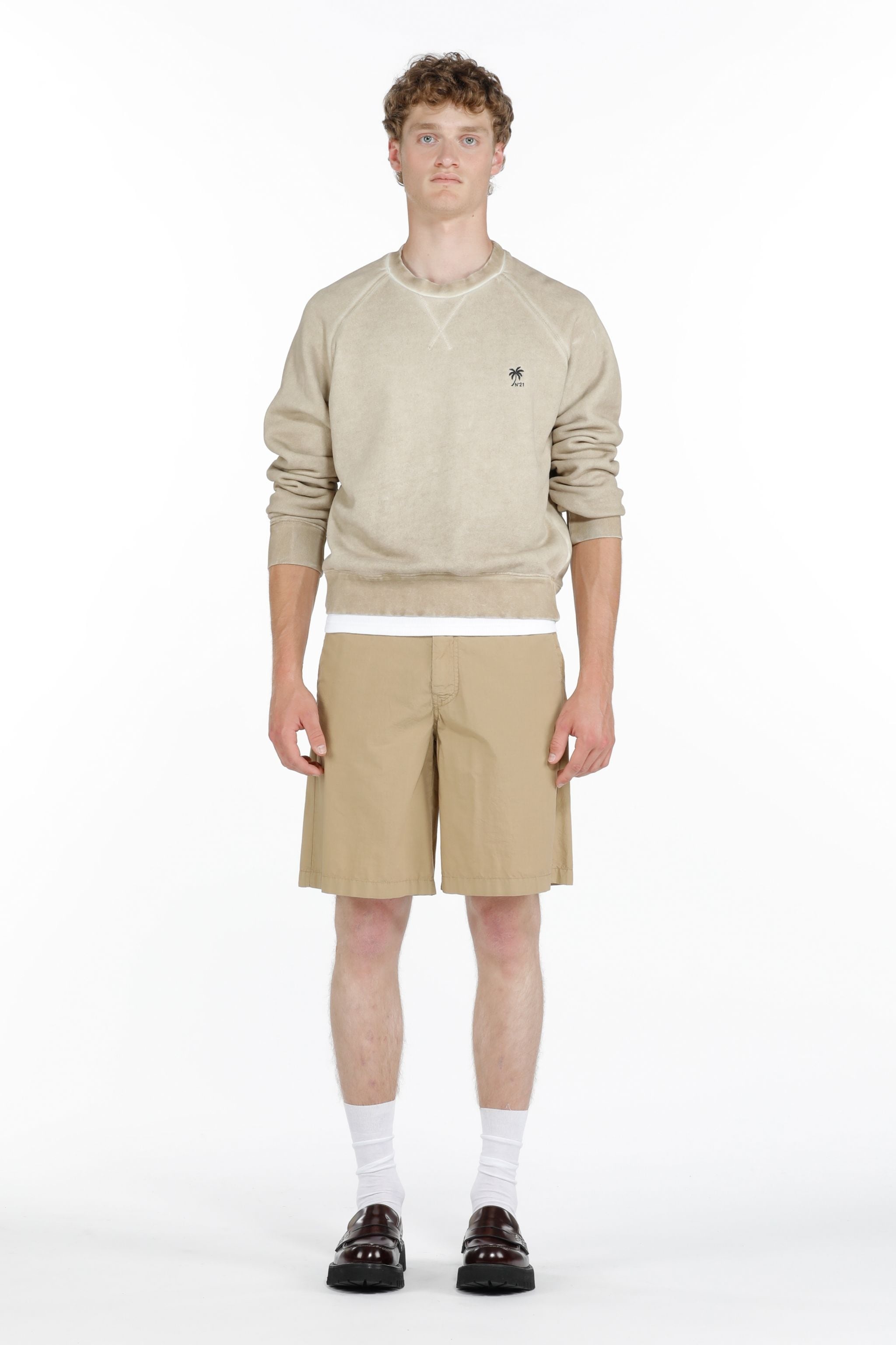 LOGO-EMBROIDERED COTTON SWEATSHIRT - 4