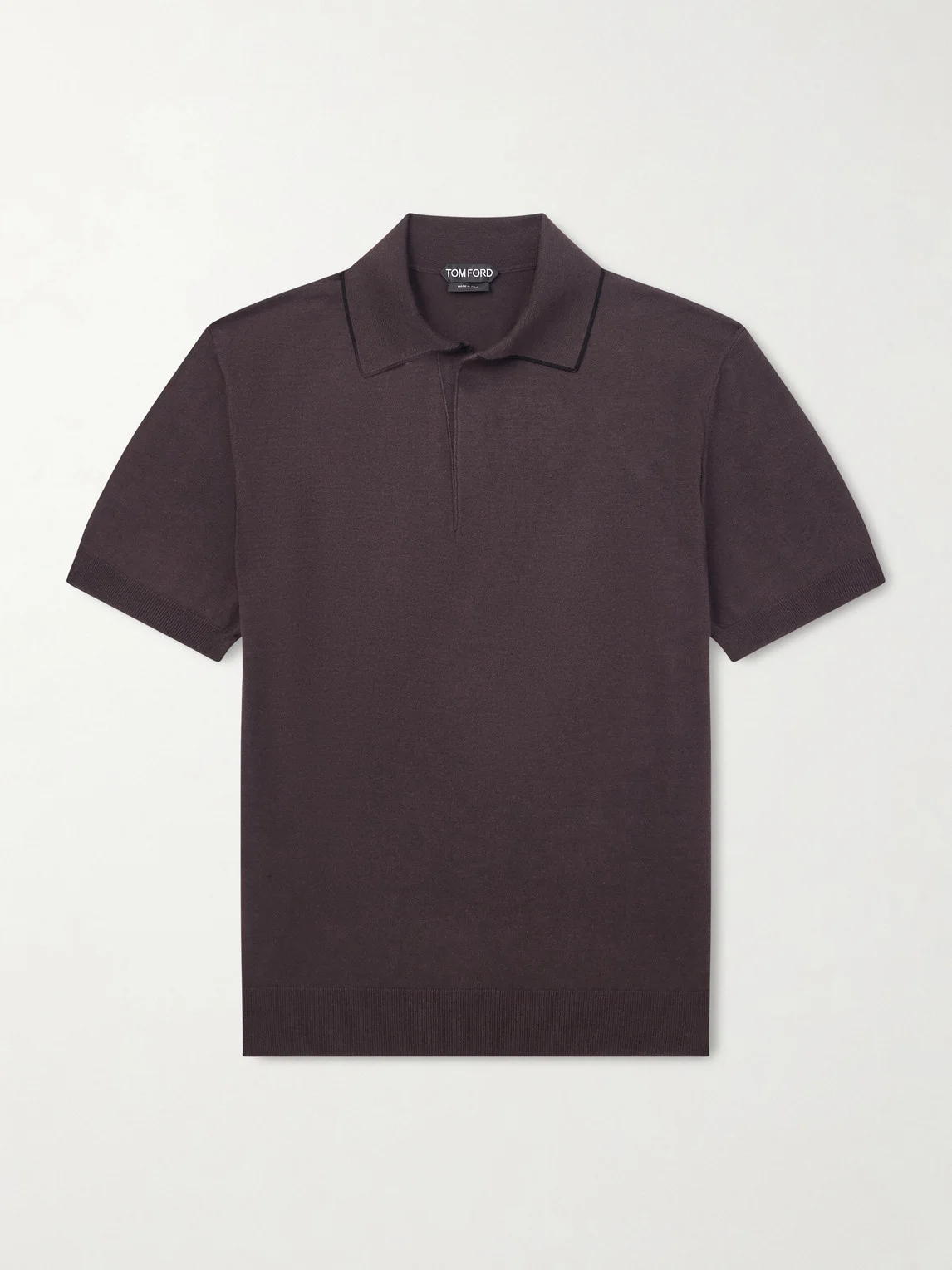 Sea Island Cotton and Silk-Blend Polo Shirt - 1