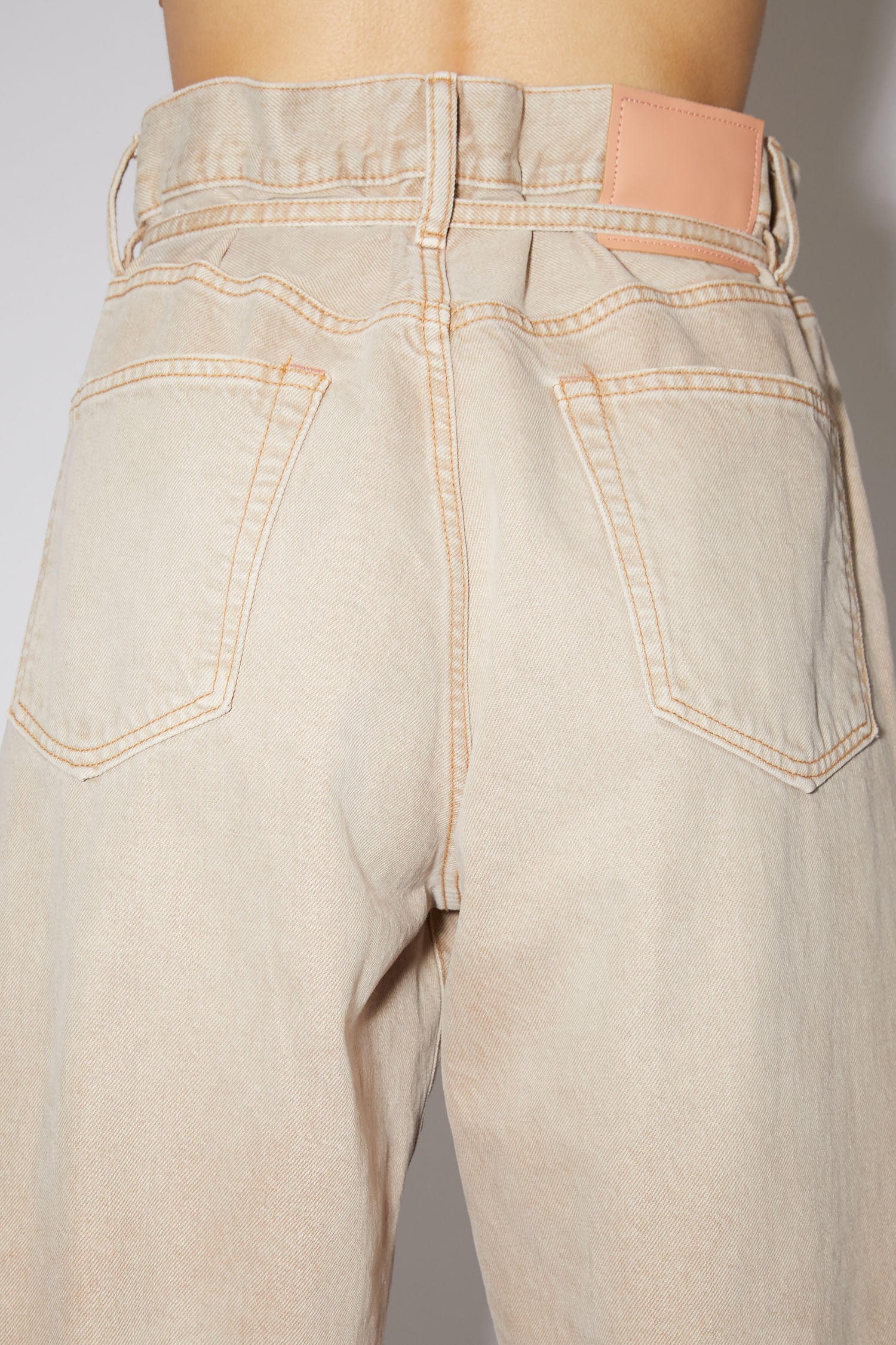 Loose fit jeans - Light beige/brown - 8