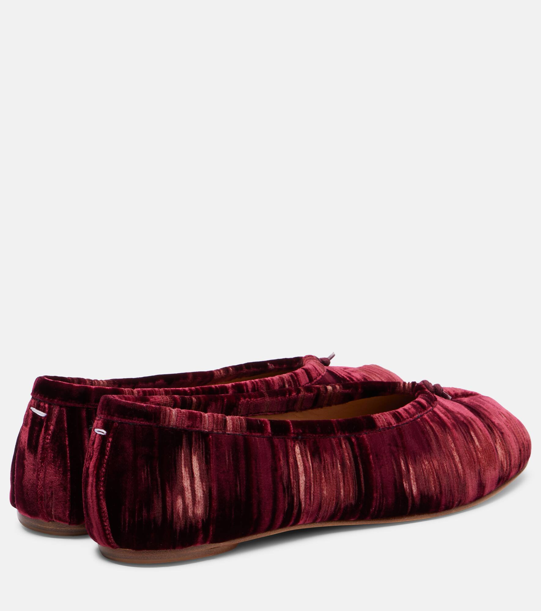 Tabi velvet ballet flats - 2
