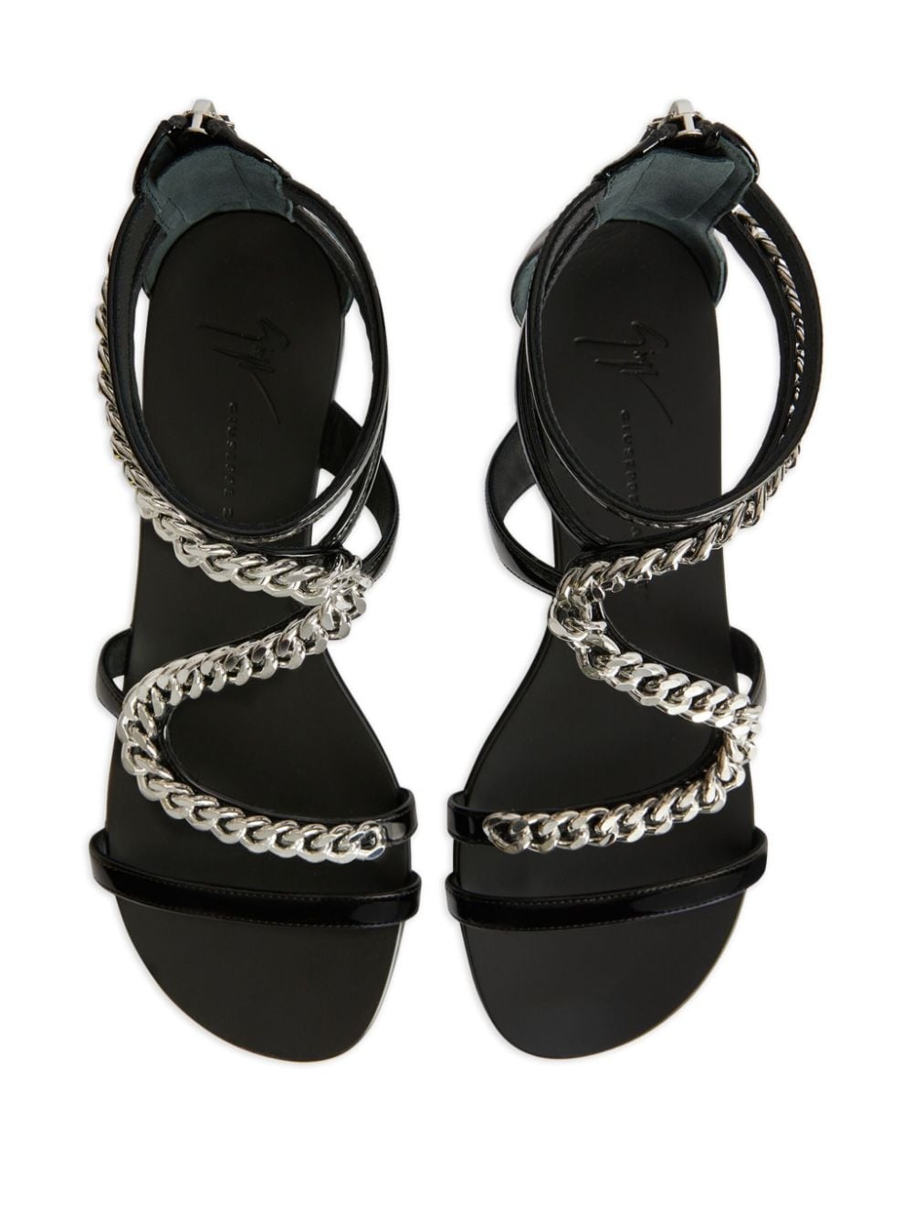 Samantha chain-detail flat sandals - 4