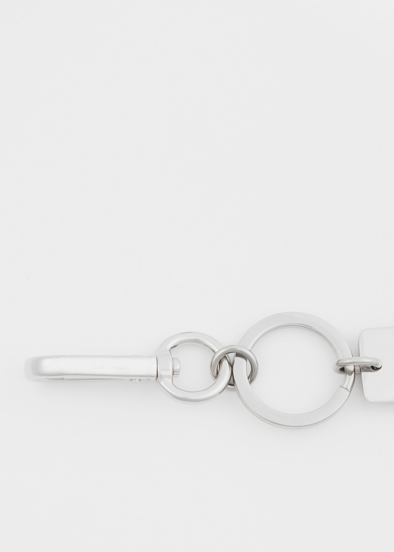 'Signature Stripe' Tag Metal Keyring 3