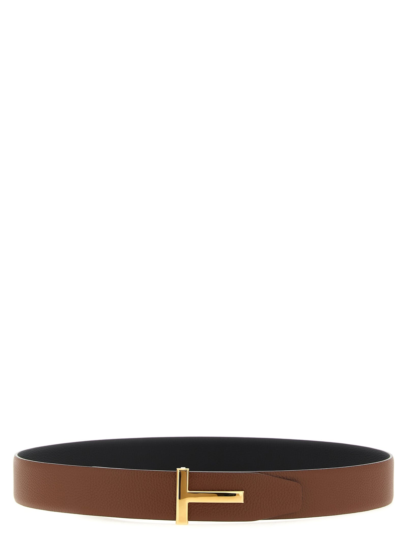 Logo Buckle Reversible Belt Belts Multicolor - 1