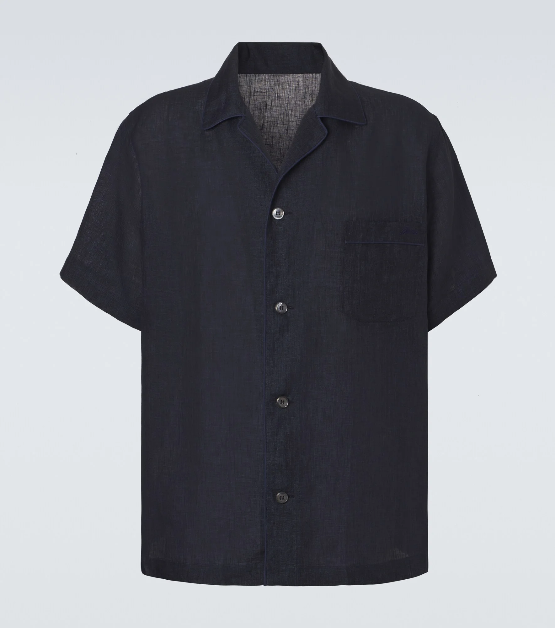 Linen bowling shirt - 1