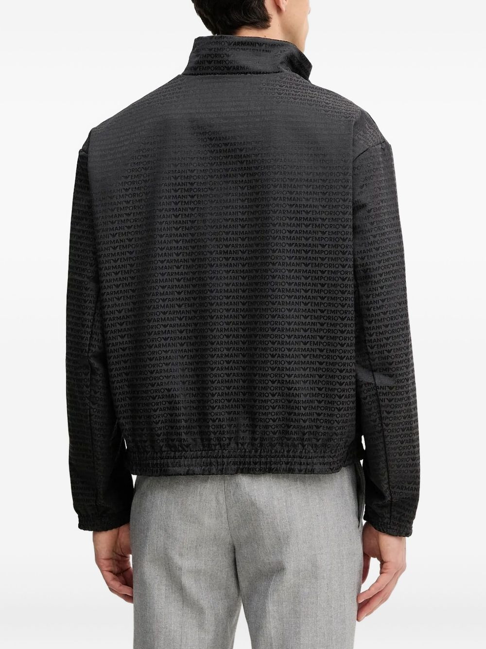 logo-print zip-up jacket - 2