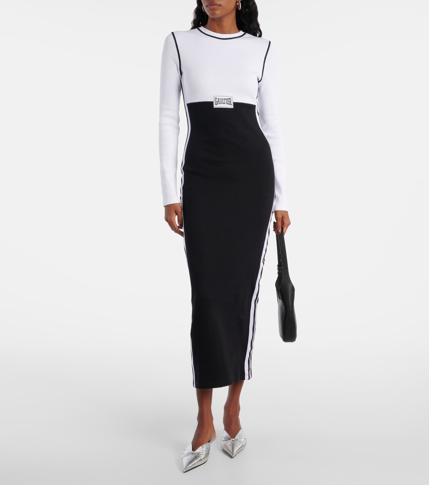 Logo cotton-blend jersey maxi dress - 2