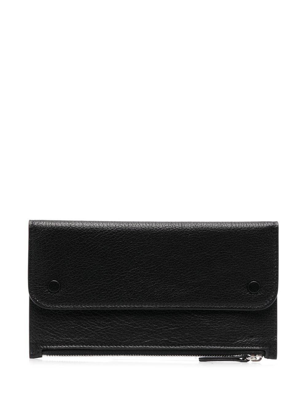 signature-stitch leather wallet - 1