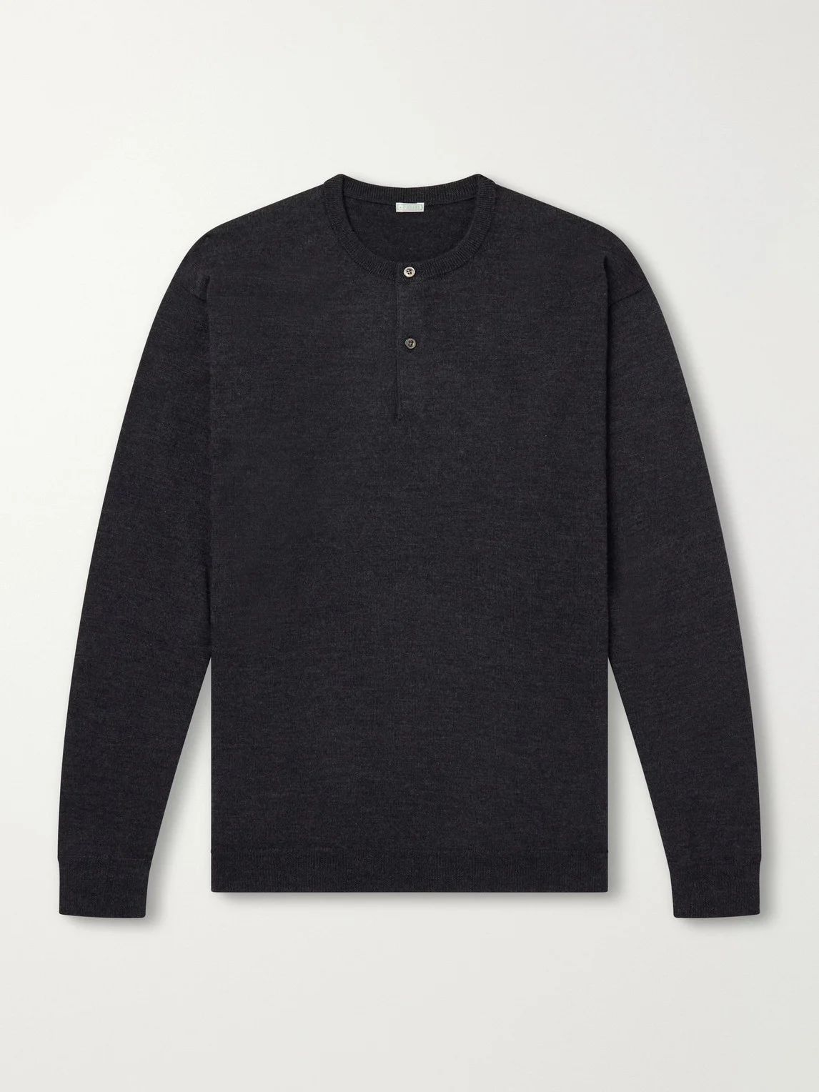 Wool Henley Sweater - 1