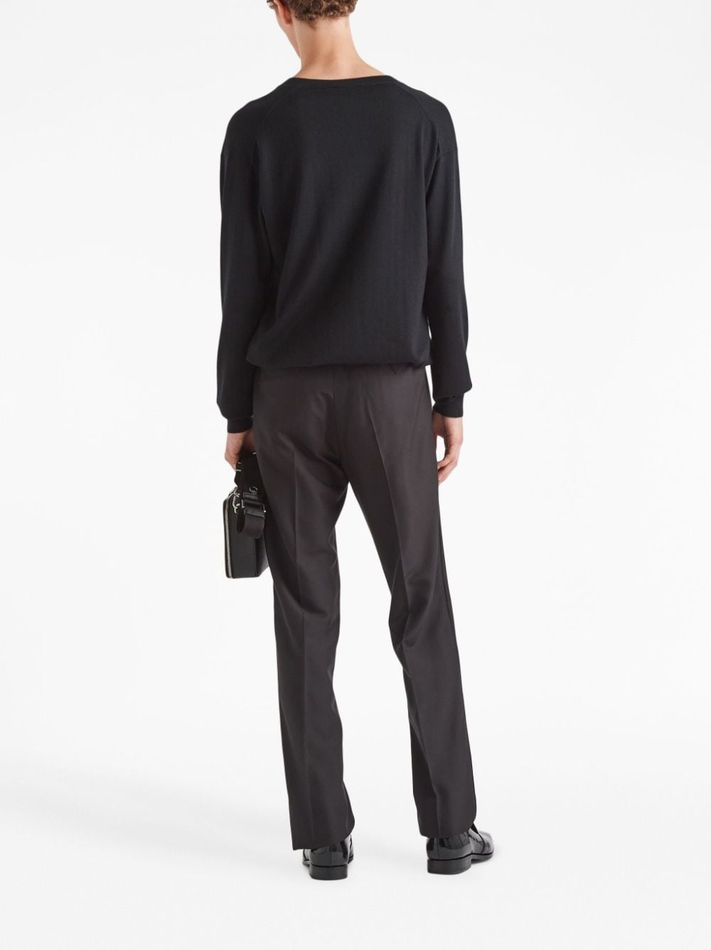 V-neck cashmere jumper - 3