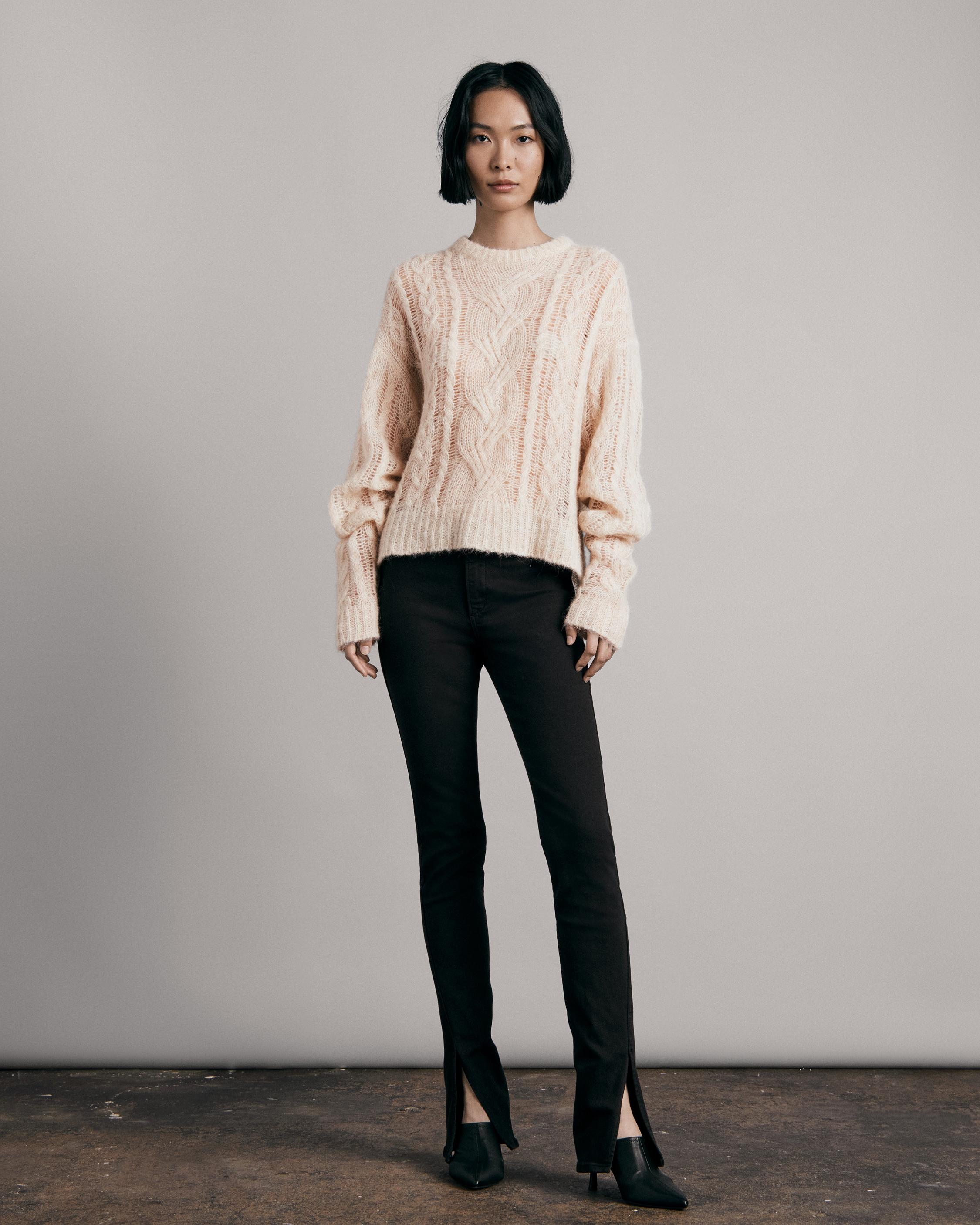 Cynthia Alpaca Wool Crew
Relaxed Fit Sweater - 3