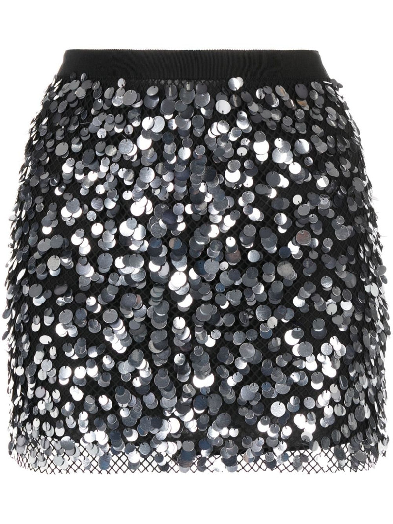 sequin-embellished miniskirt 1