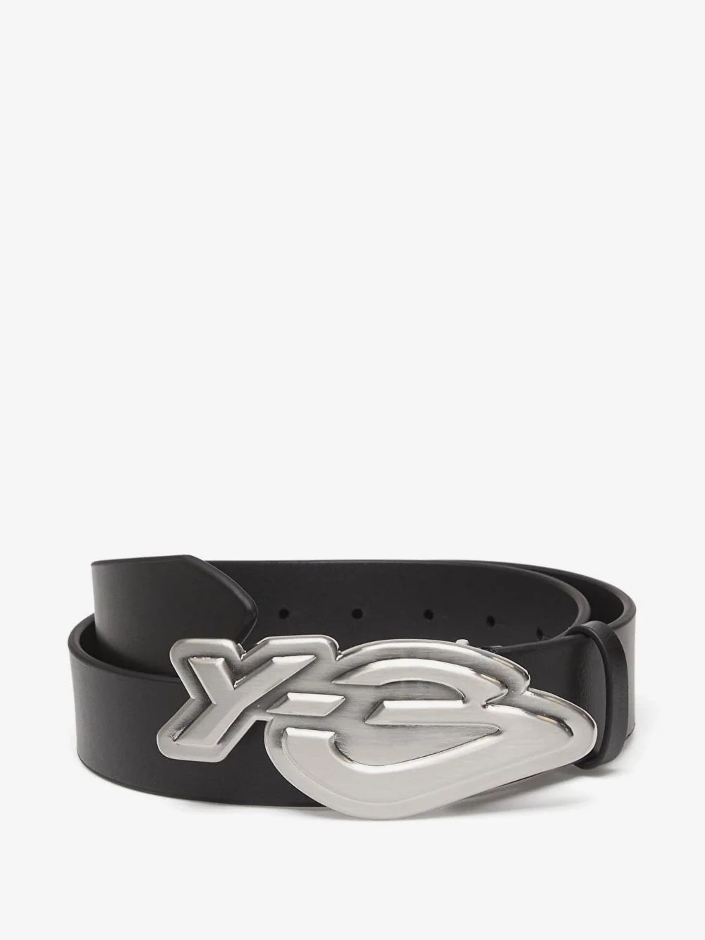 logo-plaque leather belt - 1