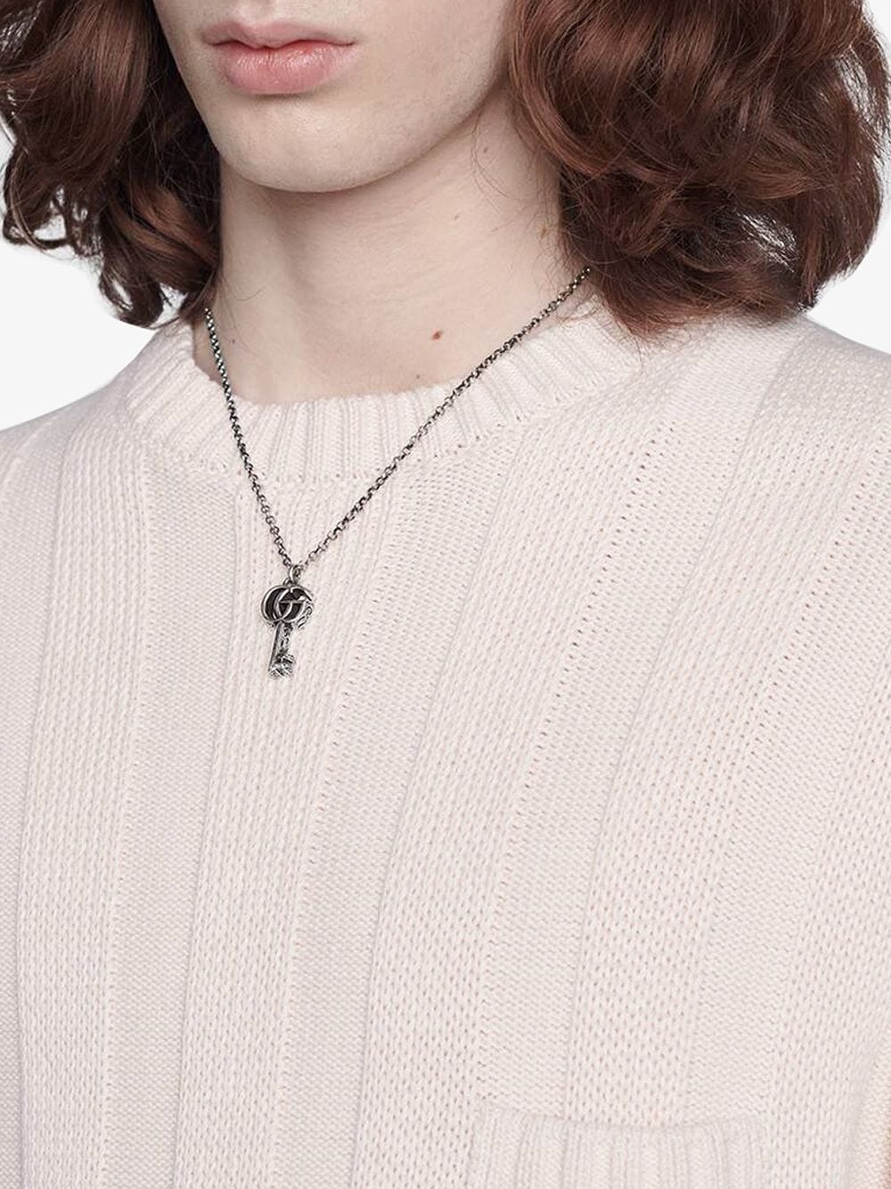 Double G key charm necklace - 2
