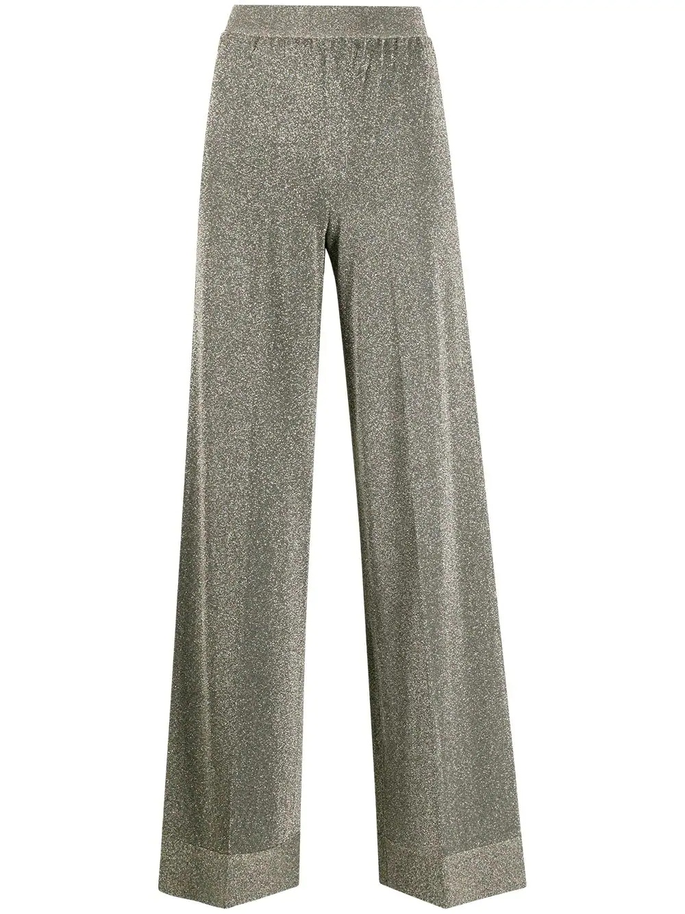 glitter loose-fit trousers - 1