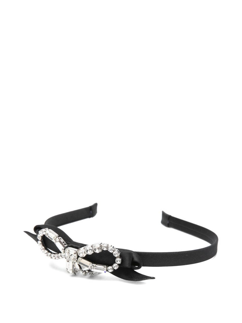 JIMMY CHOO crystal-bow headband outlook