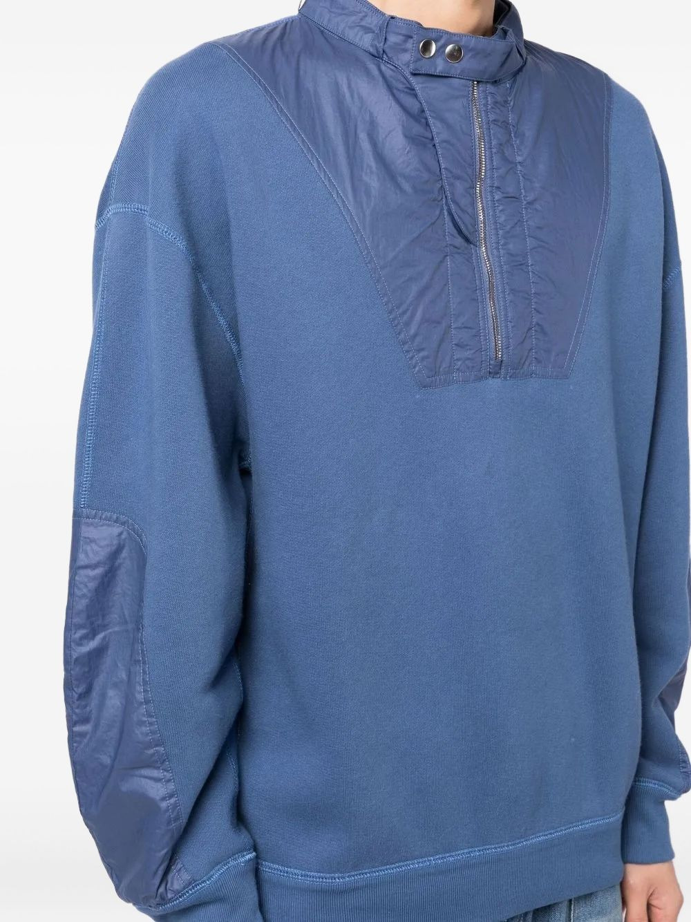 half-zip panelled sweatshirt - 5