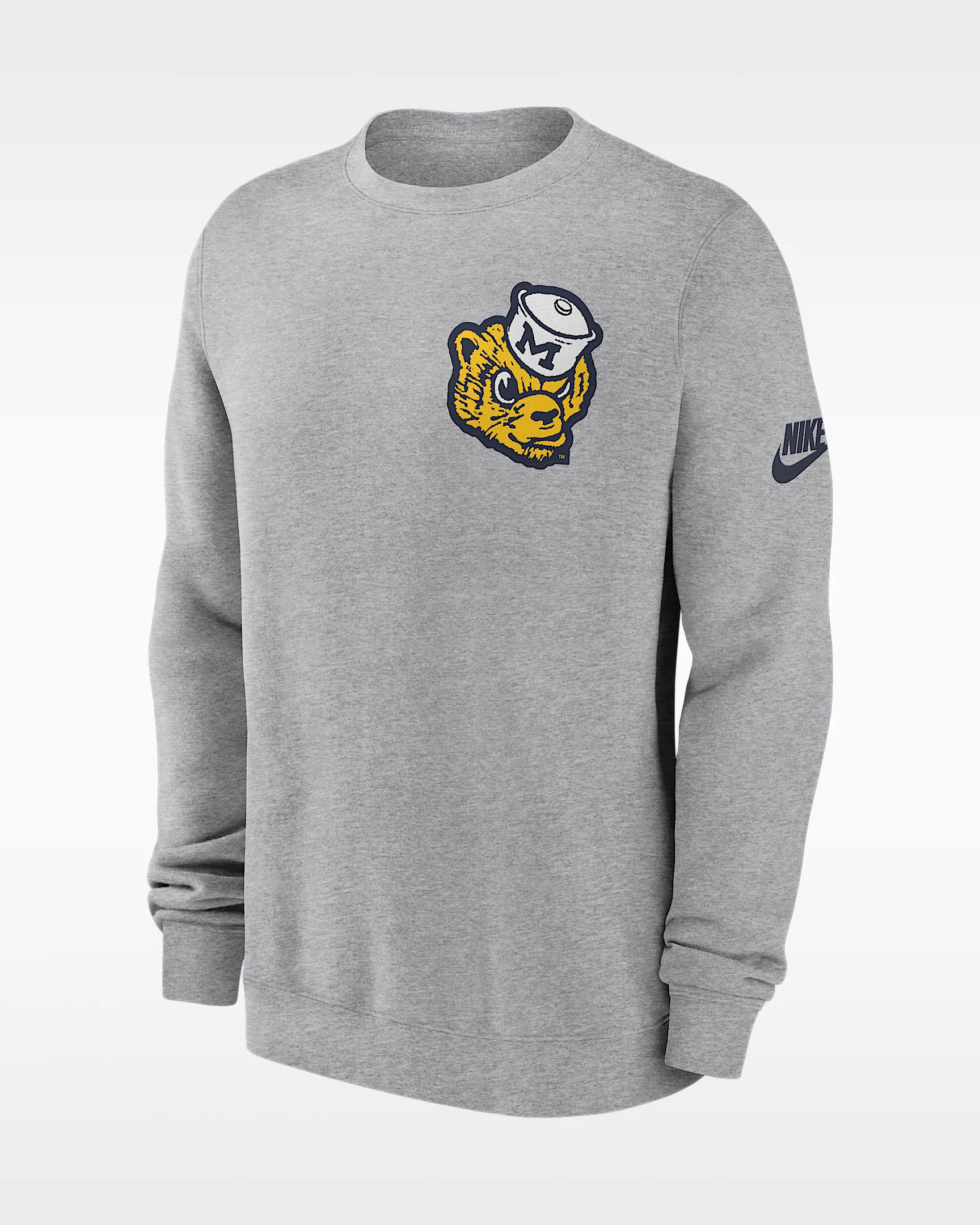 Michigan Legacy Men's Nike College Pullover Crew - 1